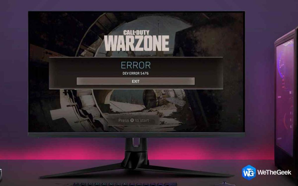 Fix-Warzone's-Dev-Error-5476