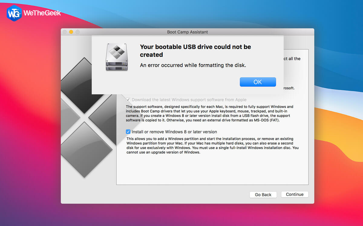 How to fix the “Your Bootable USB Cannot be Created” Issue on Mac