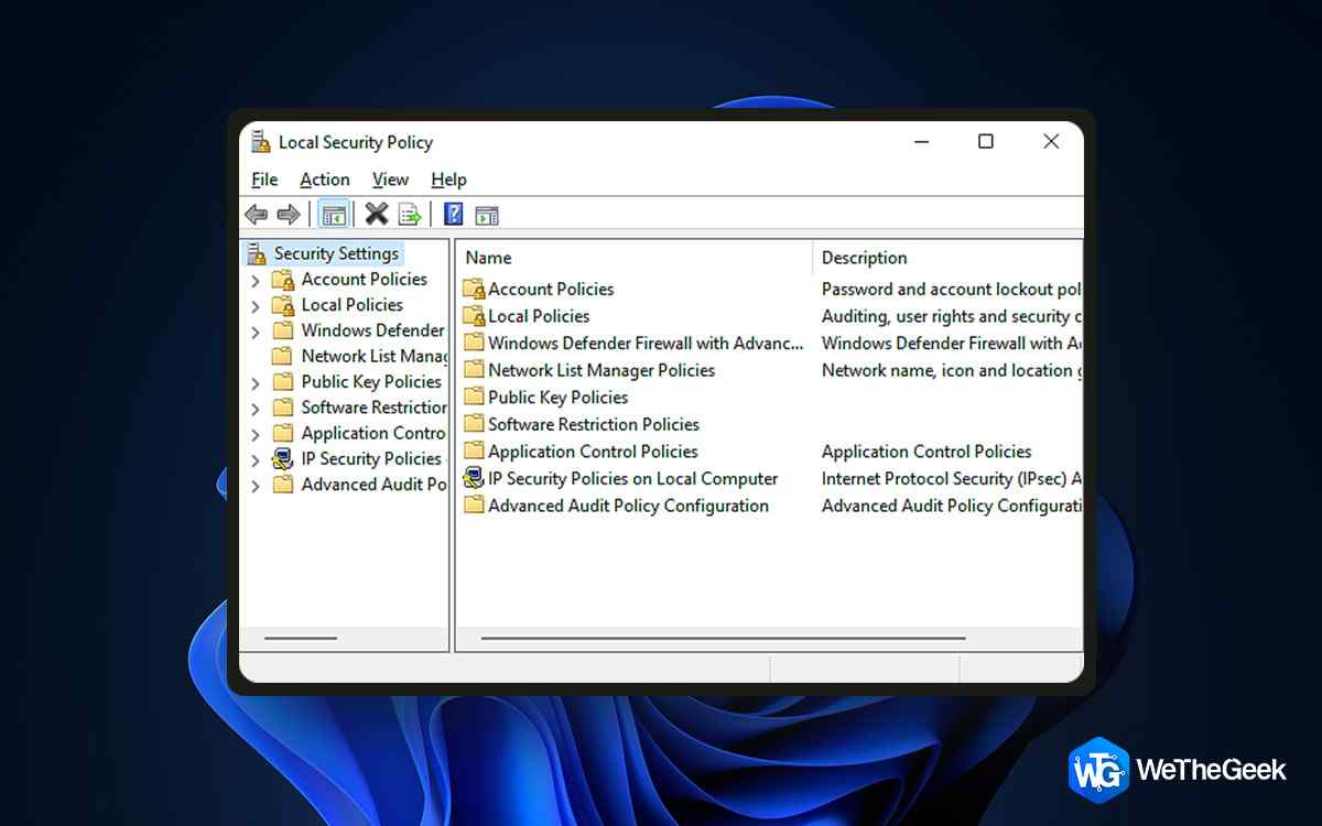 6 Ways To Open The Local Security Policy In Windows 11?