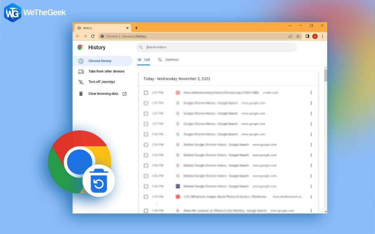 How To Recover Deleted Google Chrome History