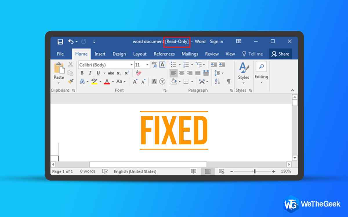 MS Word Opens Files in Read-Only Mode? Here’s the Fix! (6 Solutions)