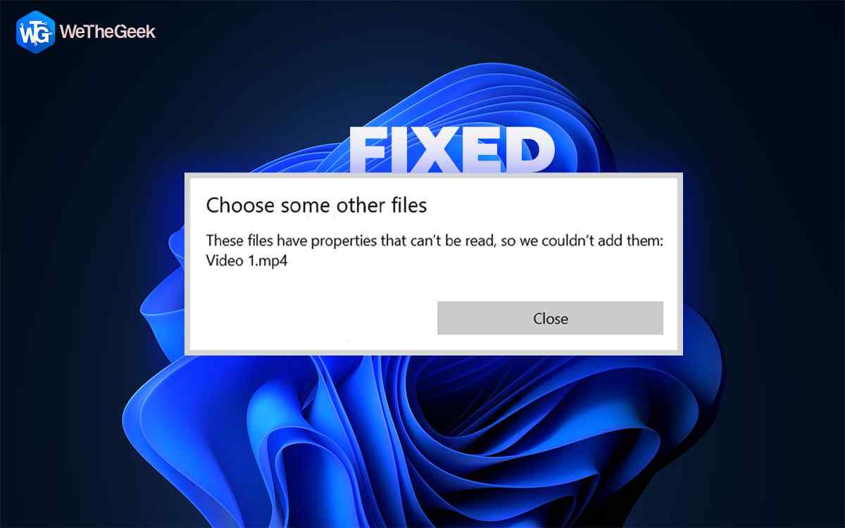 How to Fix the “These Files Have Properties That Can’t Be Read” Photos Error