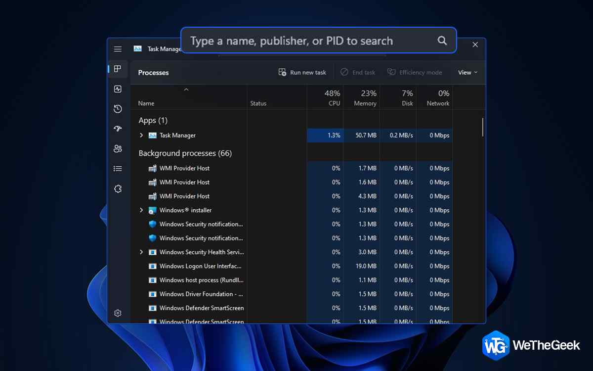 Windows 11’s Task Manager is soon going to get a Search Bar feature
