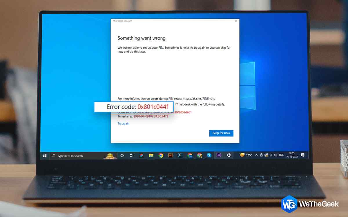 While Setting PIN on Windows 10/11, How To Fix Error 0x801c044f?